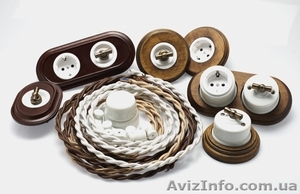 Электрика ретро Salvador,  для внутреннего и наружного монтажа #1036294