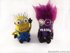 Миньоны. Фиолетовые миньоны. Добрые и злые Миньоны. Гадкий Я. Купить Миньонов. М #1047116
