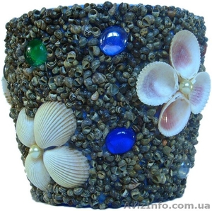 Эксклюзивный подарок ручной работы Цветочный горшок 