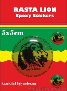 Наклейка Rasta lion  #1034541