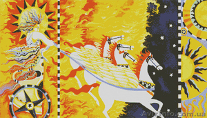 Готовое художественное мозаичное панно матричного типа  #1048664
