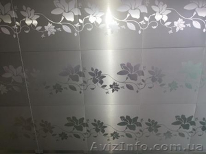 Подвесные потолки кассетные с рисунком и без. Металлические. Светильники Потолок #1032851