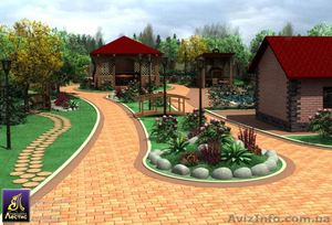 Укладка тротуарной плитки, фэм. #1035596