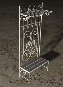 Кованая вешалка для прихожей.   #1035504