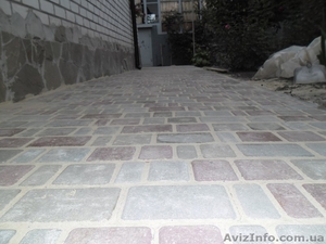 Укладка тротуарной плитки,  песчаника #688979