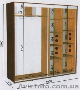 шкаф купе 190 45 210 #1056498