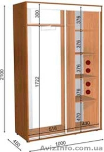 шкаф купе 100 45 210 #1056510