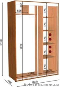 шкаф купе 180 45 210 #1056499