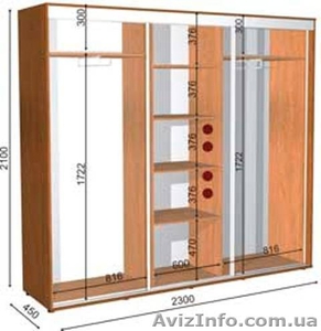 шкаф купе 230 45 210 #1056494