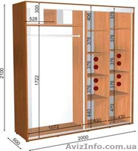 шкаф купе 200 60 210 #1056520