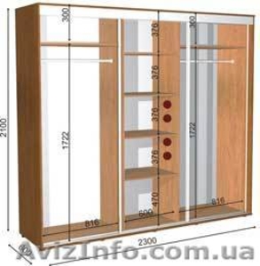 шкаф купе 230 60 210 #1056514