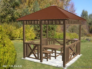 Беседки дешевые,  эконом класс - (бюджетные) от Prosperitas (новый, большой выбор) #1056436