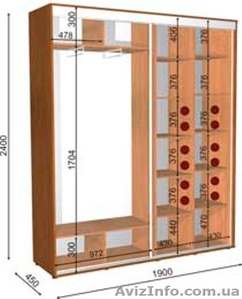шкаф купе 190 45 240 #1056481