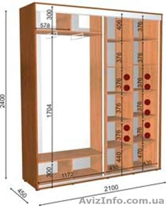 шкаф купе 210 45 240  #1056473
