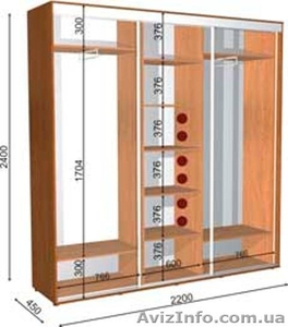 шкаф купе 220 45 240 #1056470