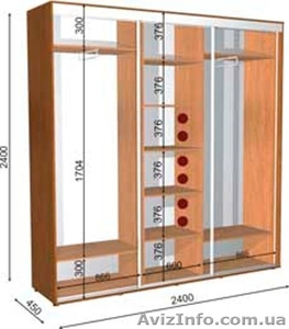 шкаф купе 240 45 240 #1056467