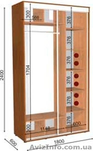шкаф купе 180 60 240 #1056455