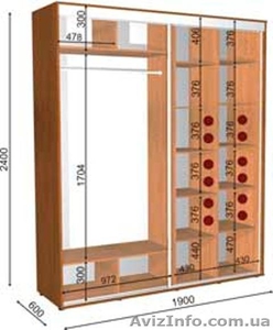 шкаф купе 190 60 240 #1056453