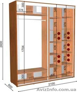 шкаф купе 210 60 240 #1056451