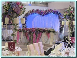 оформление свадьбы,  прокат подсвечников #1059236