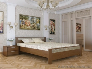 Кровать деревянная Афина 200x160 буковый щит (Эстелла,  Украина) #1062633