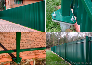Забор из профлиста установим быстро и недорого. #1054388