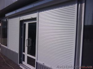 Защитные роллеты в магазин,  дом или офис . Гаражные ворота с аварийным #1055239