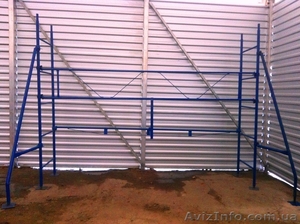 Леса строительные, облечченные, фасадные клино-хомутовые. #1057065