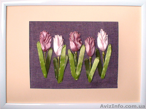 Картины ручной работы - вышивка лентами #1050666