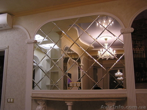 Зеркальное панно в кантах с фацетом  #1056009