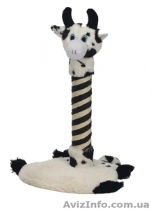 Pet Pro Коровка фармлайф когтеточка-столбик для котов 37х36х53 см   #1071506