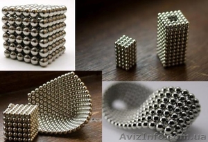 Неокуб,  Серебро,  3мм,  216 шариков  #1081860