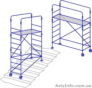 Миниподмости передвижные (1, 75х0, 60) для ремонтных работ #1071890