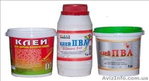 Клей ПВА(строительный,  мебельный),  воднодисперсионные краски,  грунтовоки,  раство #1066681