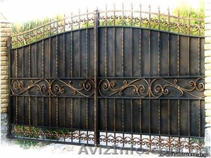 Изготовление ворот ,  заборов,  козырьков с ковки и с коваными элементами #1082262