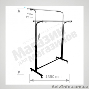 Стойки для одежды. Вешалка гондола #1085907