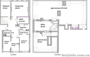 Пентхаус 425 м2 с террасами,  дорогой ремонт #1090936