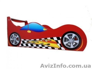 Детская кровать Форсаж-Отличный подарок для юных чемпионов. #1089886