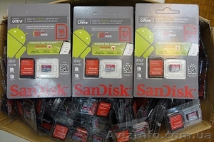 Карты памяти micro sd 8, 16, 32, 64GB 10 Class SanDisk #1096383