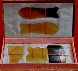 Традиционные Скребки для гуаша из натуральных материалов #975451