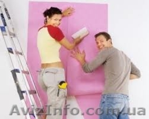 Оклейка обоев в любом районе города от 35 гр. кв.м #1084352