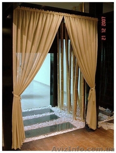 Шторы . Тканевые обои. Рулонные шторы.   #1096822