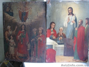 Предлагаю старинные  иконы 18-19 в. написанные в древнерусском стиле. #786838