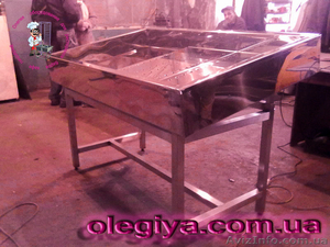 Стол для выкладки рыбы на льду. #1086013