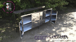 Стол-тумба для кухни из нержавейки #1086530