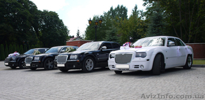 Автомобиль на свадьбу Крайслер 300с БЕЛЫЙ ЧЕРНЫЙ #1109009