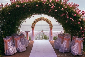 Свадебная арка Оформление тканями, цветами, шарами! #1103979