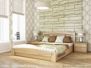 Кровать деревянная Селена Аури 200x160 буковый щит #1111453