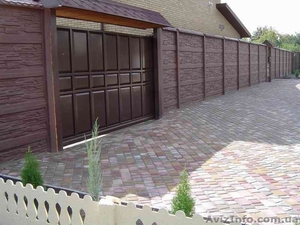 Еврозаборы,  ворота,  садово-парковая мебель,  плитка тротуарная #1099879