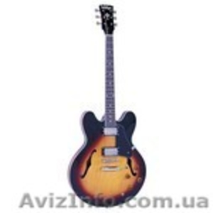 Продам новую.ГИТАРА ПОЛУАКУСТИЧЕСКАЯ VINTAGE VSA-535 с документами и г #1100600